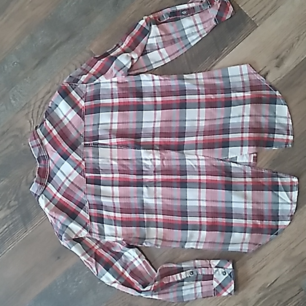 Affliction Button Down Split Back Long Sleeve Shi… - image 4